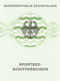 amtliches Dokument, der Bootsfuehrerschein SSS